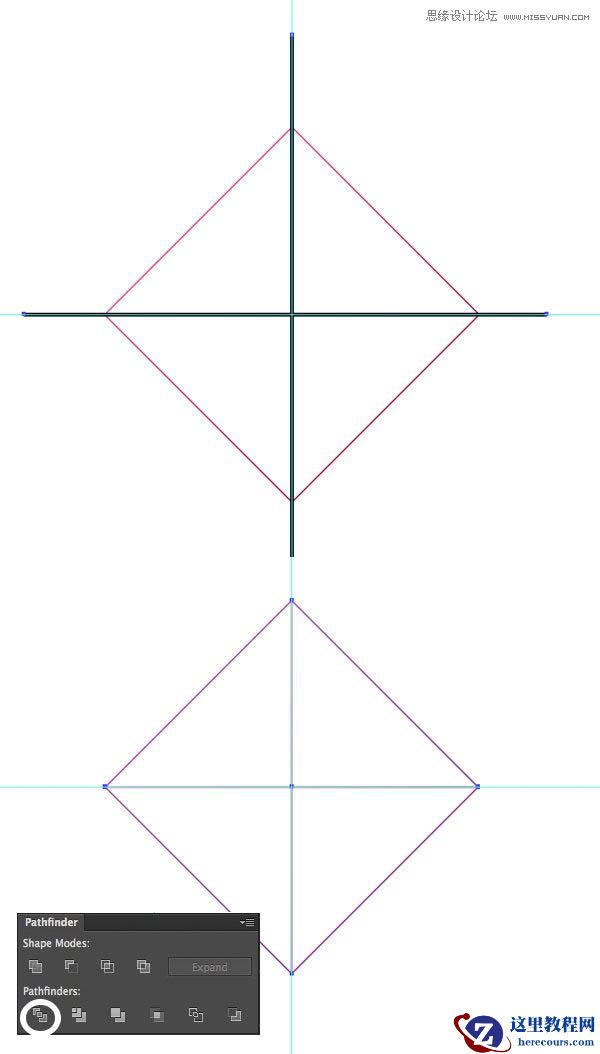 Illustrator绘制扁平化风格的宝石图标