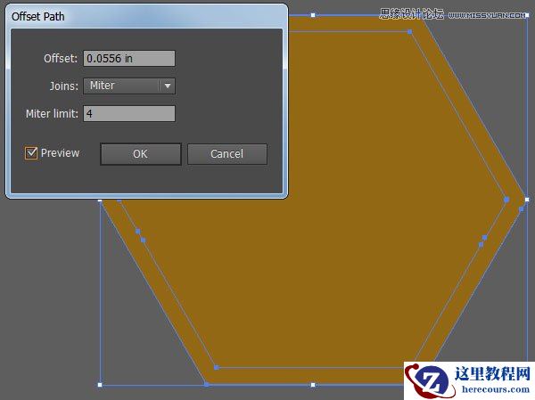Illustrator制作质感立体效果的甜蜜蜂巢