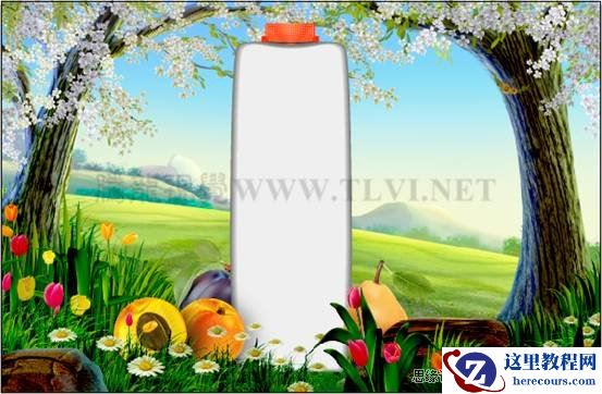 Illustrator CS5教程：通过蒙版功能制作饮料海报