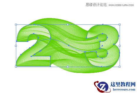 Illustrator制作时尚网格风格的艺术字教程