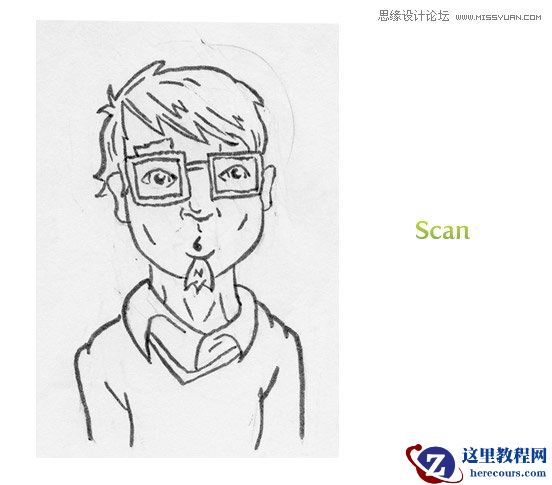 Illustrator创建粗略风格的矢量图形