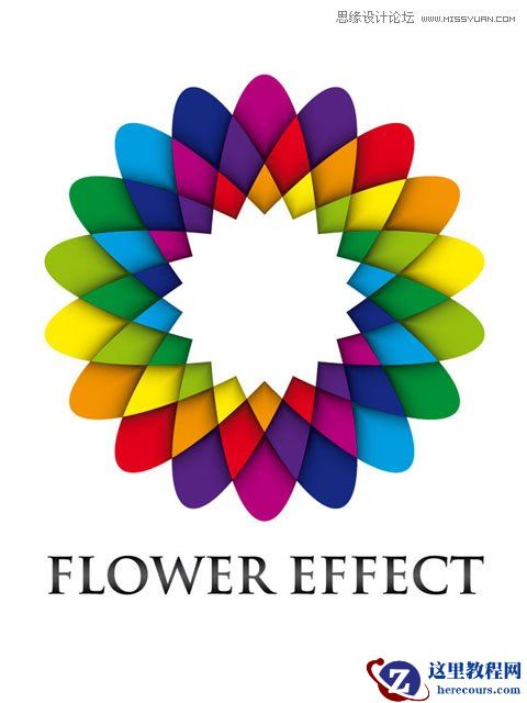 Illustrator制作漂亮的几何花朵教程