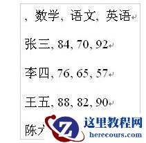 文字转换成表格