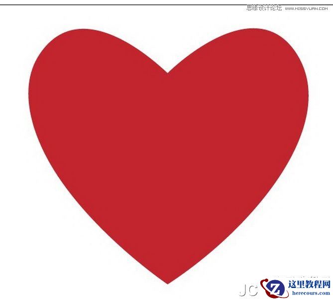 Illustrator绘制时尚大气的心形插画教程