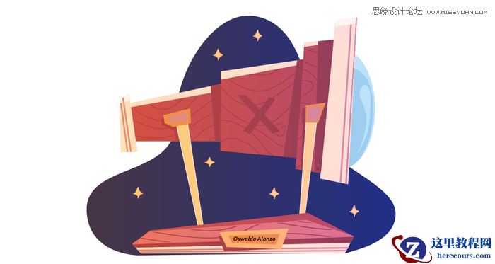 望远镜插画:AI绘制个性的天文望远镜