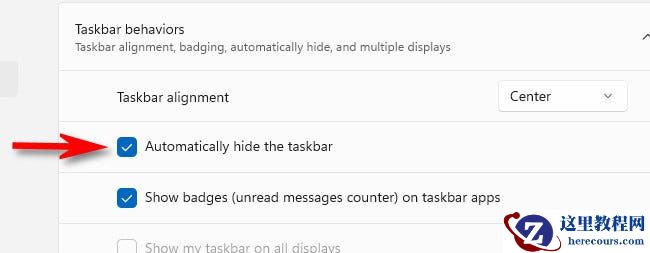 如何在Windows11上隐藏任务栏？Windows11上隐藏任务栏方法