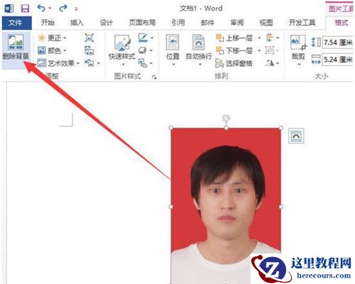 word更换照片的底色