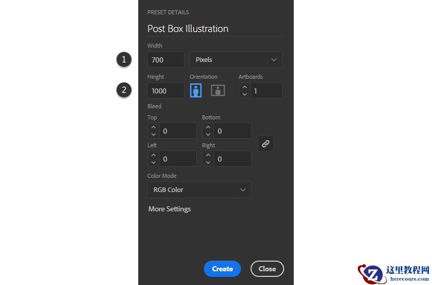 Illustrator绘制简约风格的邮箱插画效果