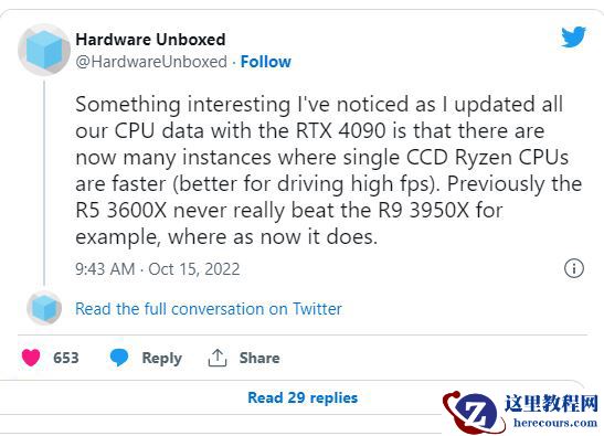 Win11 22H2出现降低AMD Ryzen 7000 CPU PC设备性能问题