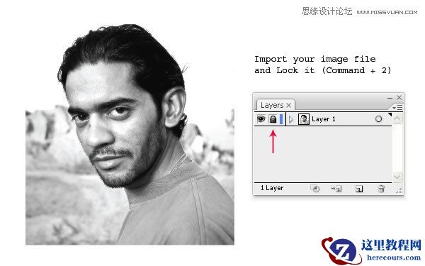 Illustrator把照片制作成矢量线条插画