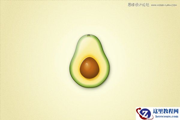 Illustrator绘制立体逼真的鸭梨效果图