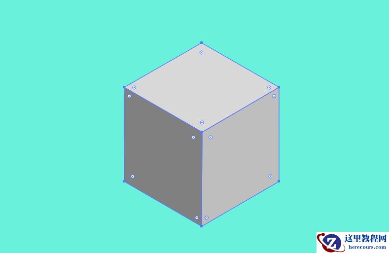 Illustrator绘制2.5D风格的多彩魔方