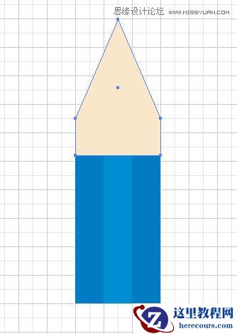 Illustrator使用艺术画笔绘制弯曲的铅笔