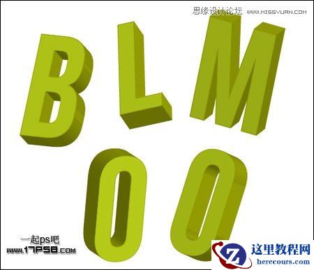 Illustrator结合PS制作超酷的立体字教程