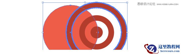 Illustrator设计扁平化风格的飞镖图标