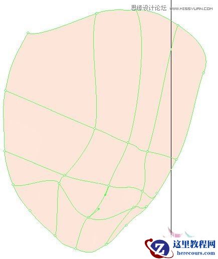 Illustrator网格工具绘制写实美女教程