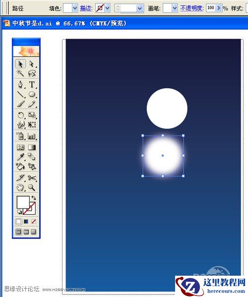 Illustrator教程：使用AI打造中秋壁纸