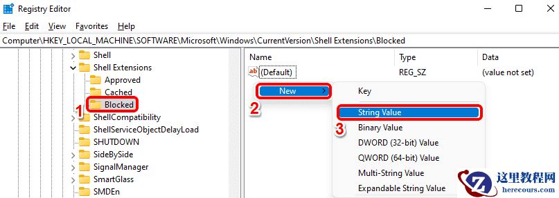 Win11右键单击菜单删除“在Windows终端中打开”选项的方法