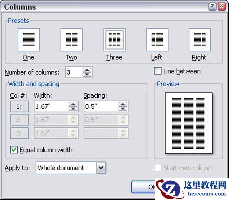 从“预设”区域中选择一个。