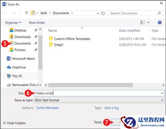 选择另一种保存文档的格式。