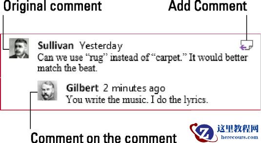 对一段文字的评论。