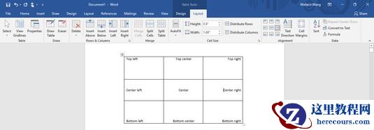 对齐表格文字<b>Word</b> 2019
