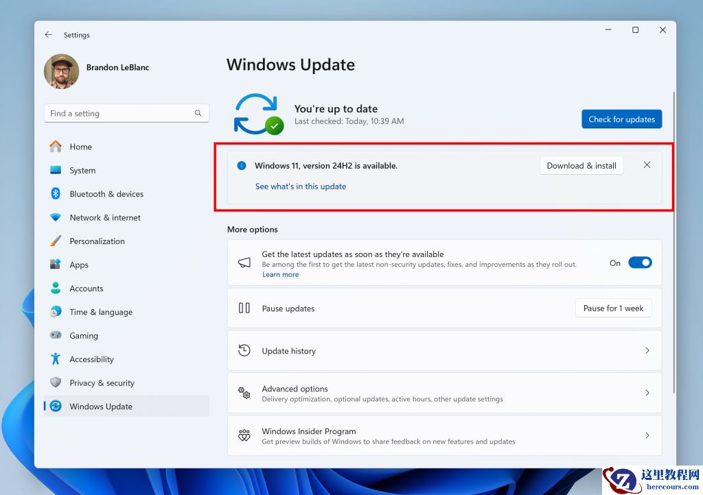 微软发布Win11 24H2预览版更新:全新功能操作