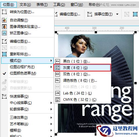 CorelDRAW制作半调网屏艺术效果