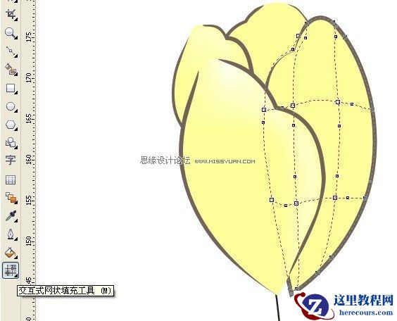 CorelDRAW绘制漂亮的花朵工笔画效果