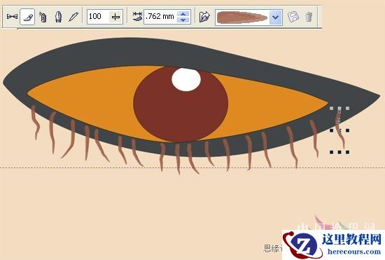 CorelDRAW鼠绘教程：矢量抽象人物装饰画的绘制