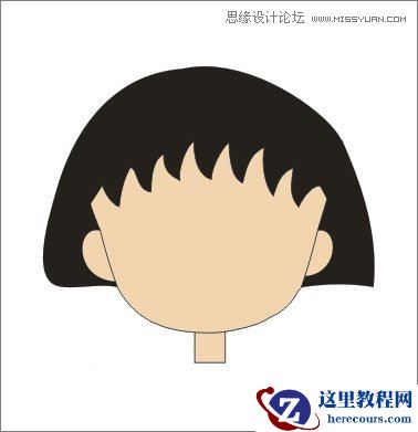 Coreldraw绘制樱桃小丸子儿童节插画