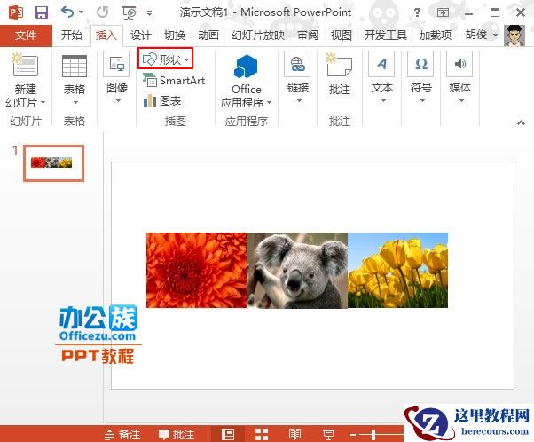 PowerPoint2013中图片弧形排版方法