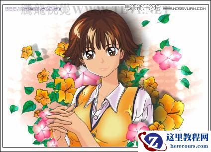 CorelDRAW绘制时尚风格的美少女漫画