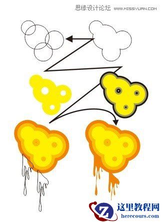Coreldraw绘制带拖影效果的立体五角星