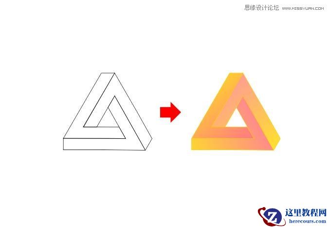 CorelDraw制作个性的三角形企业LOGO