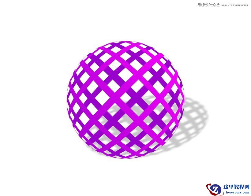 CorelDraw制作立体效果的镂空球