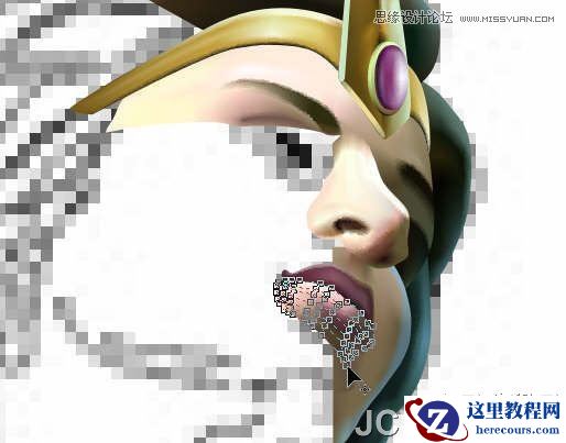 CorelDRAW巧用网格工具绘制恶魔谷插画