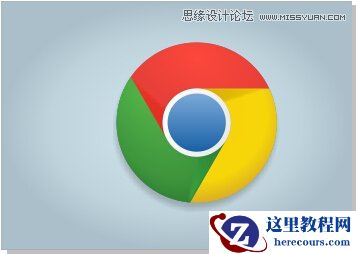 CorelDRAW绘制谷歌浏览器LOGO