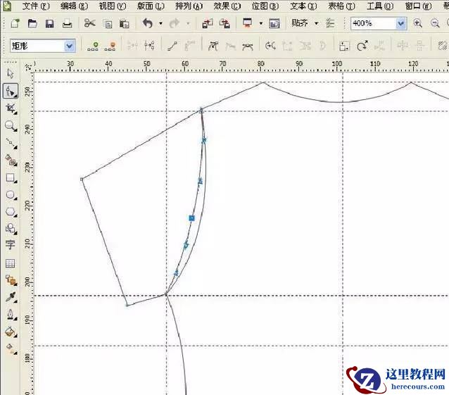 Coreldraw详细解析女士T恤的款式图画法