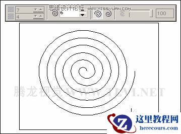 使用CorelDRAW绘制的图纸和螺旋形