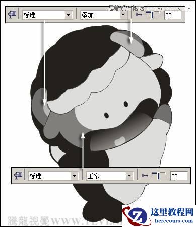 CorelDRAW实例教程：绘制方格风格卡通玩偶