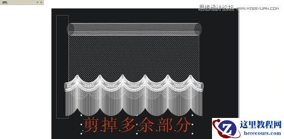 CorelDraw使用调和工具和变形工具画窗帘