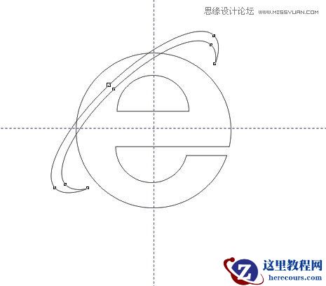 CorelDRAW制作IE浏览器标志教程