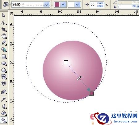 Coreldraw绘制一串发光的珍珠项链
