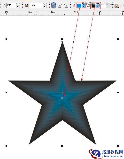 CorelDRAW的实用技巧绘制五角星