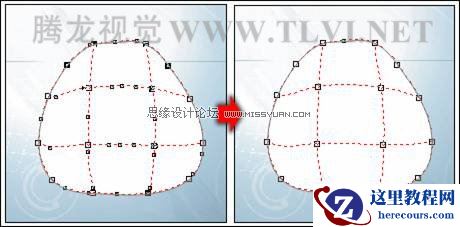使用CorelDRAW中的“交互式网格填充”工具填充对象