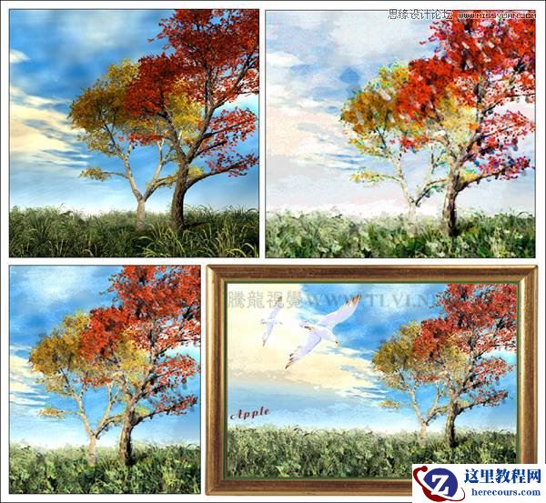 CorelDRAW实例教程：绘制现代装饰油画效果