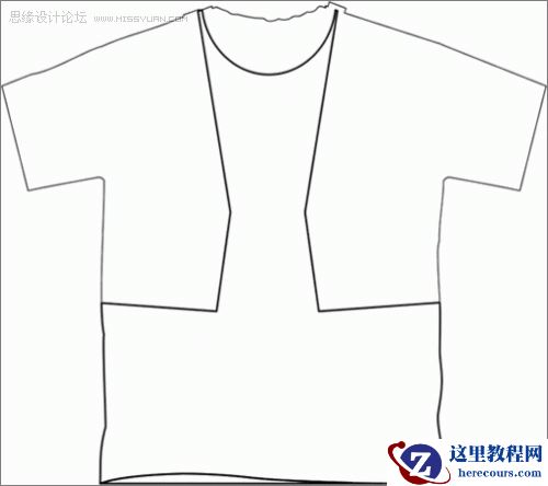 用CorelDraw在T恤框架中设计服装效果图