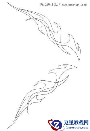 CorelDraw绘制时尚的蝴蝶花纹图案教程