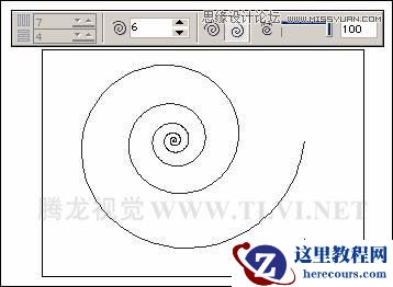 使用CorelDRAW绘制的图纸和螺旋形
